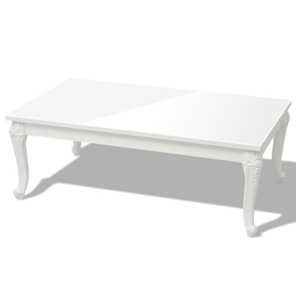Mesa de centro 115x65x42 cm blanco con