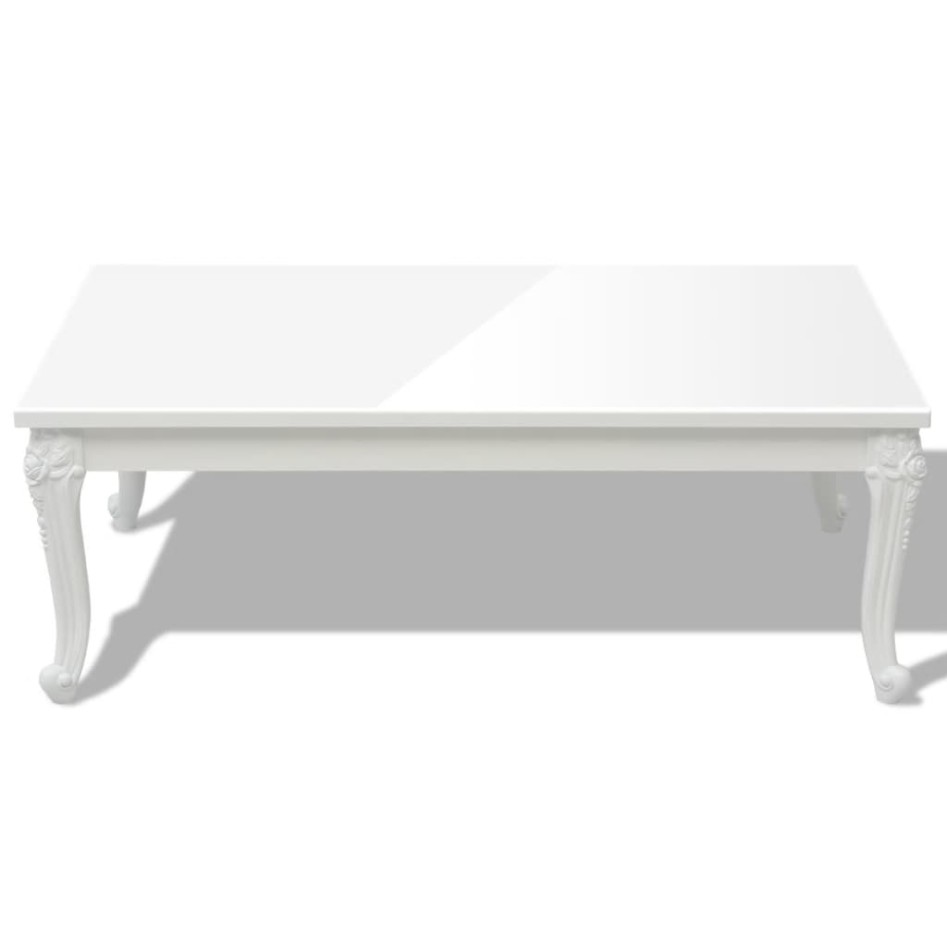 Mesa de centro 115x65x42 cm blanco con
