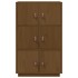 Aparador de madera maciza de pino marrón miel 67x40x108,5