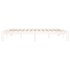 Estructura de cama madera maciza blanco Supe King 180x200