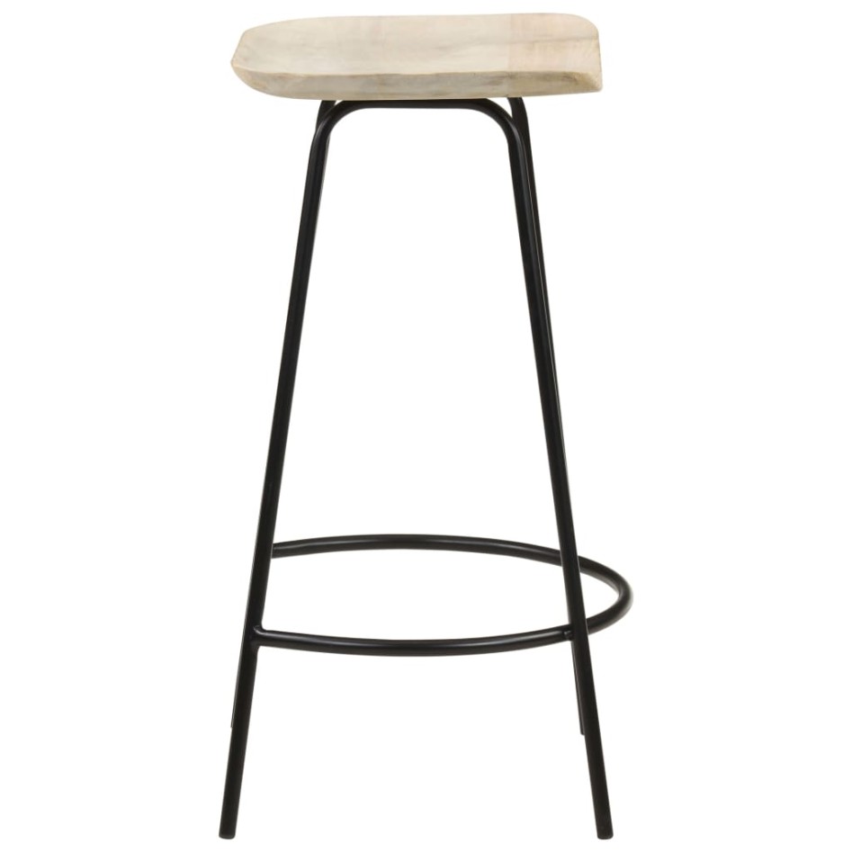 Taburetes de cocina 4 unidades madera maciza de