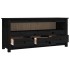 Mueble de TV de madera maciza de pino negro 114x35x52