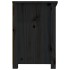 Mueble de TV de madera maciza de pino negro 114x35x52