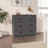 Aparador madera maciza de pino gris 80x40x75