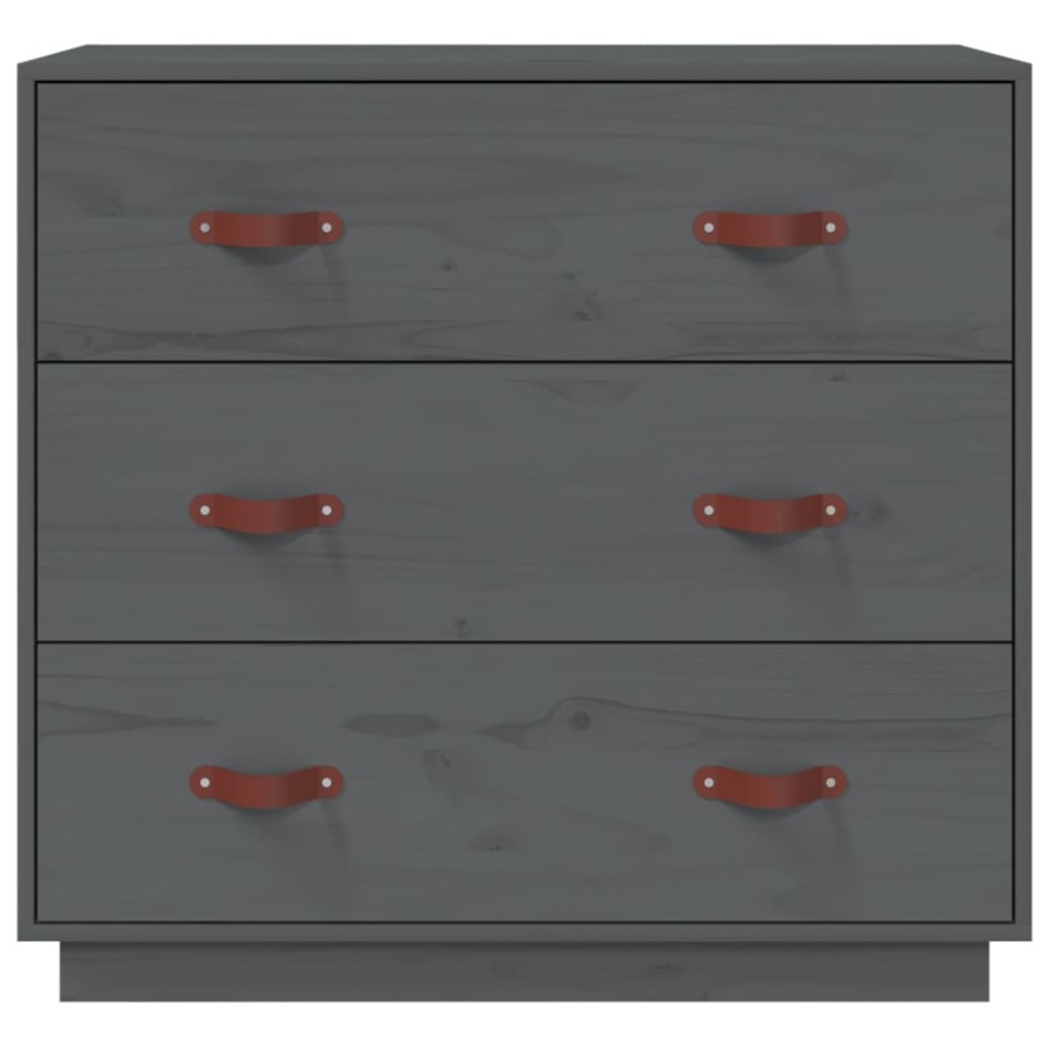 Aparador madera maciza de pino gris 80x40x75