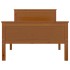 Estructura de cama madera maciza pino marrón miel 100x200