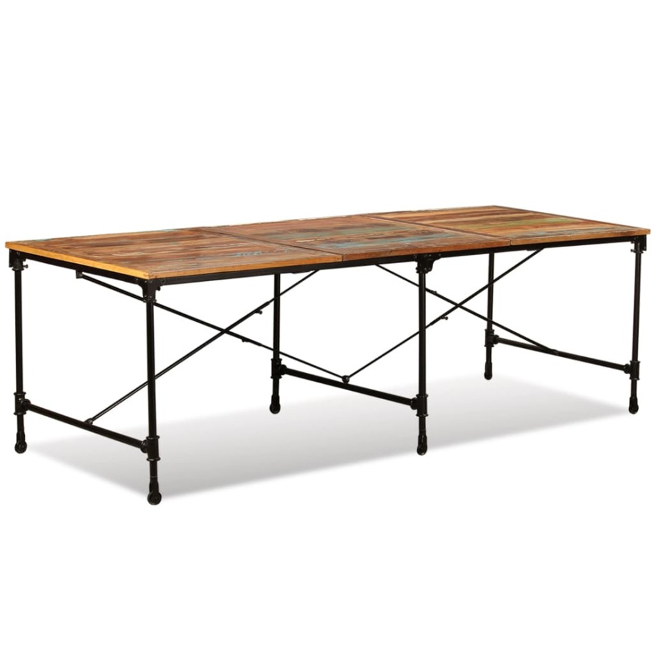 Mesa de comedor de madera maciza reciclada 240
