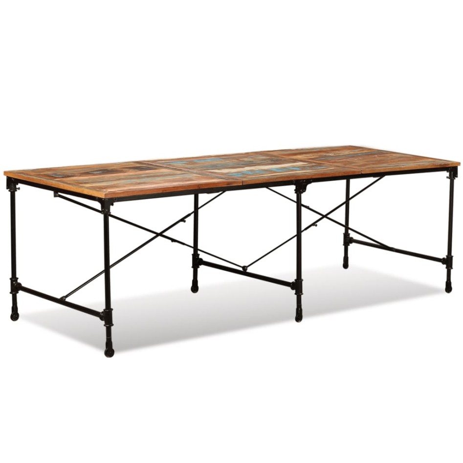 Mesa de comedor de madera maciza reciclada 240