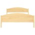 Estructura de cama de madera maciza de pino 160x200