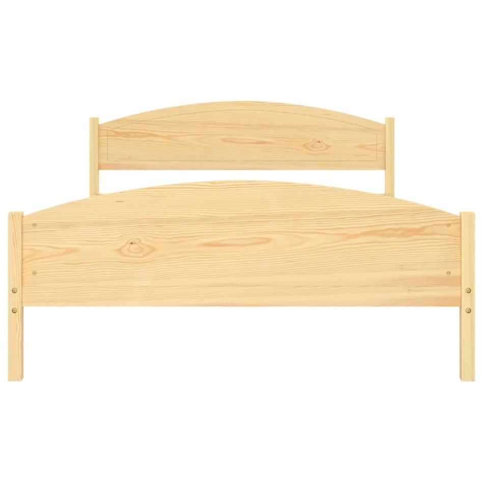 Estructura de cama de madera maciza de pino 160x200