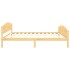 Estructura de cama de madera maciza de pino 160x200