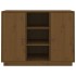 Aparador de madera maciza de pino marrón miel 100x40x75