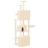 Rascador para gatos con postes de sisal crema 180