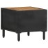 Mesita de noche de madera de mango rugosa 40x40x35