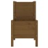 Jardinera madera maciza de pino marrón miel 245,5x44x75
