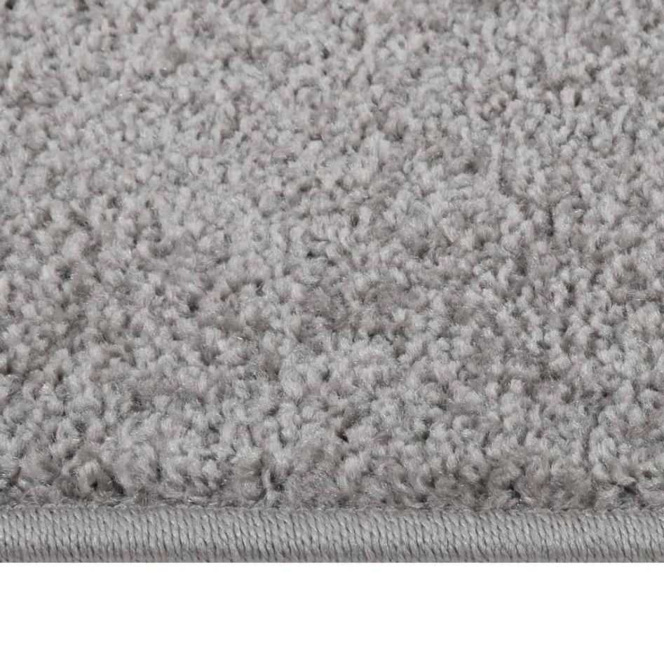 Alfombra de pelo corto gris 240x340