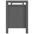 Banco de recibidor madera maciza de pino gris 110x40x60