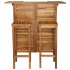 Set mesa de bar y sillas 3 piezas de madera de acacia