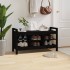 Banco de recibidor madera maciza de pino negro 110x40x60