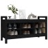 Banco de recibidor madera maciza de pino negro 110x40x60