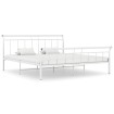 Estructura de cama de metal blanca 160x200 cm