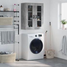 Armario de pared gris hormigón 69,5x34x90