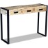 Mesa consola con 3 cajones madera maciza de mango 110x35x78