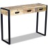 Mesa consola con 3 cajones madera maciza de mango 110x35x78