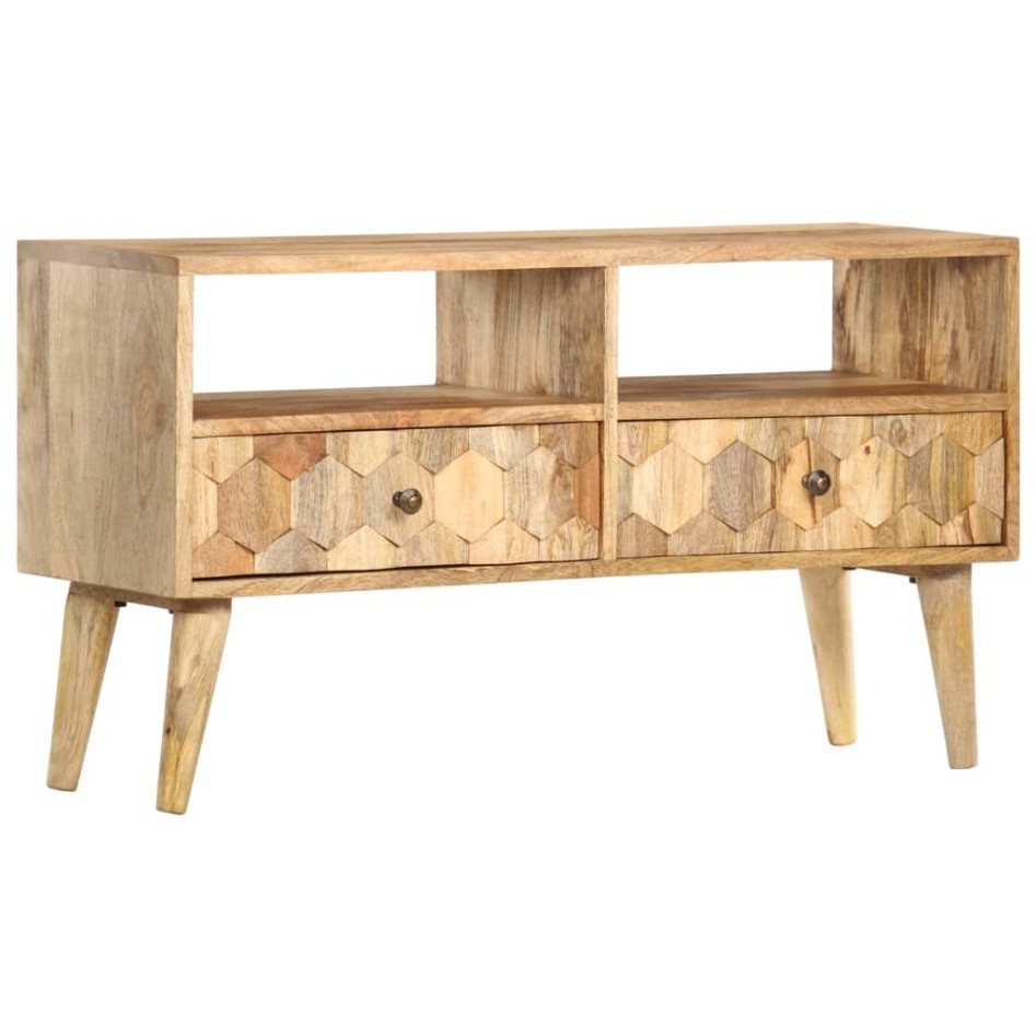 Mueble para TV madera maciza de mango 90x30x50