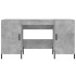 Escritorio madera de ingeniería gris hormigón 140x50x75