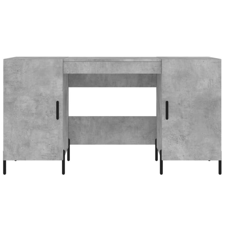 Escritorio madera de ingeniería gris hormigón 140x50x75