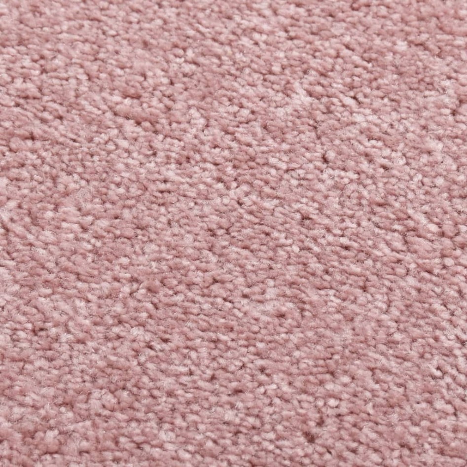 Alfombra de pelo corto rosa 240x340