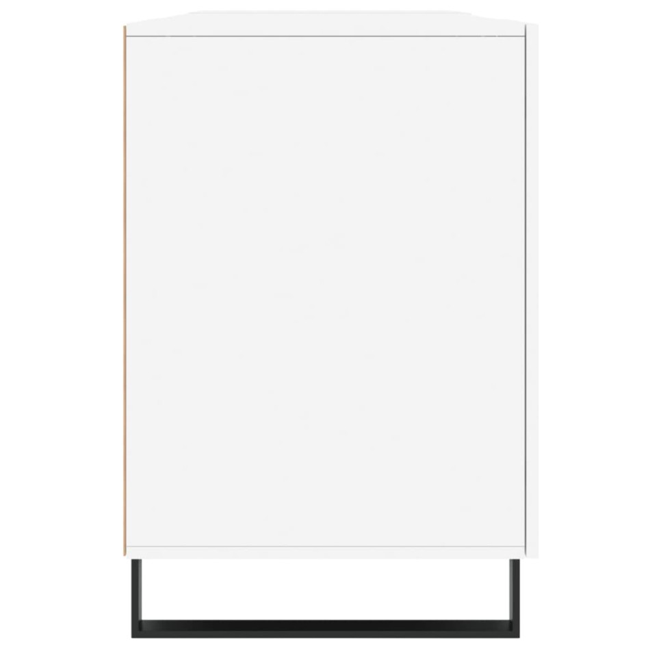 Escritorio madera contrachapada blanco brillante 140x50x75