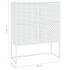Aparador de acero blanco 80x35x100