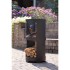 RedFire Brasero Buffalo de acero negro mate 44x90