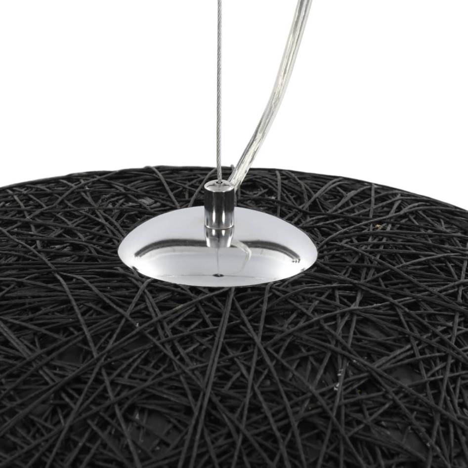 Lámpara colgante negro y dorado E27 Ø70