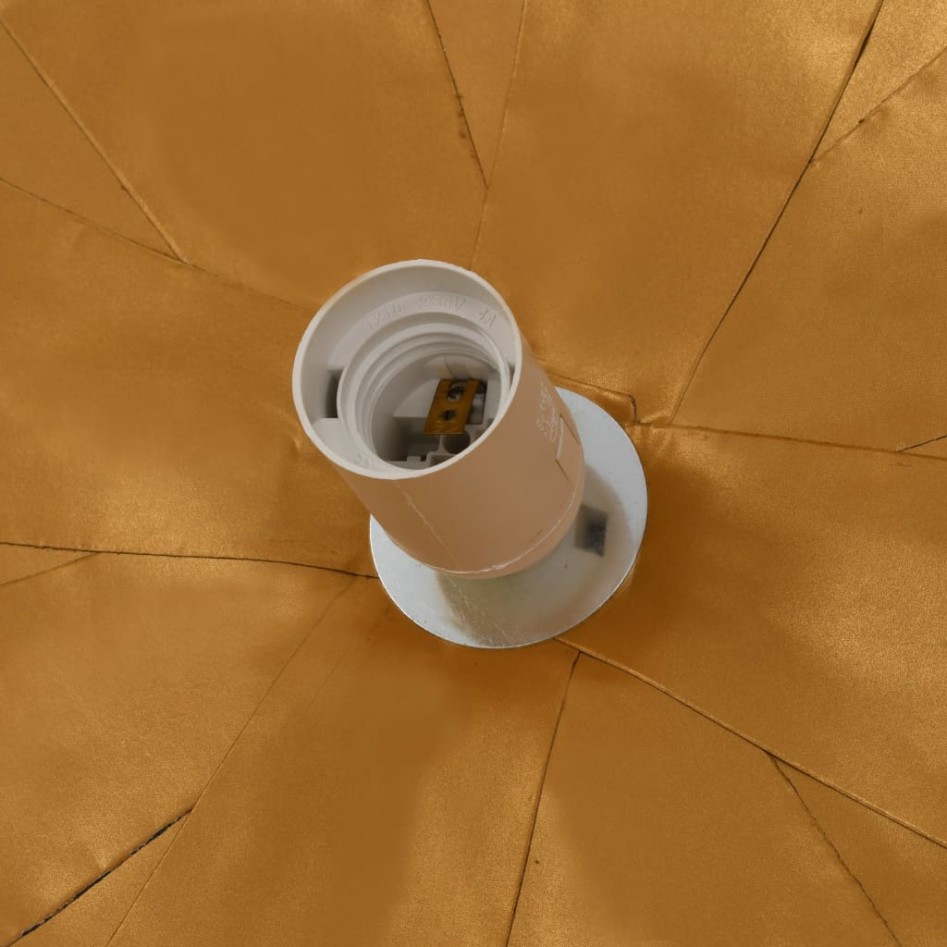 Lámpara colgante negro y dorado E27 Ø70