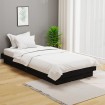 Estructura de cama madera maciza negra 100x200 cm