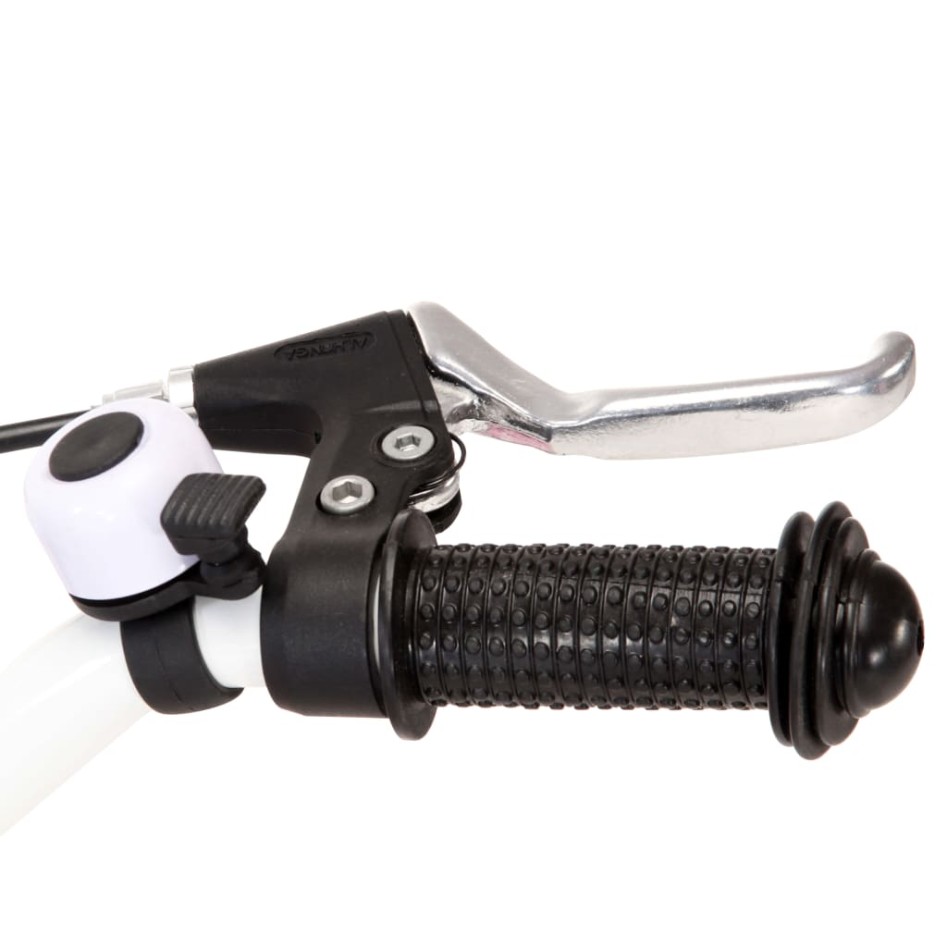 Bicicleta niños y portaequipajes delantero 14 blanca y