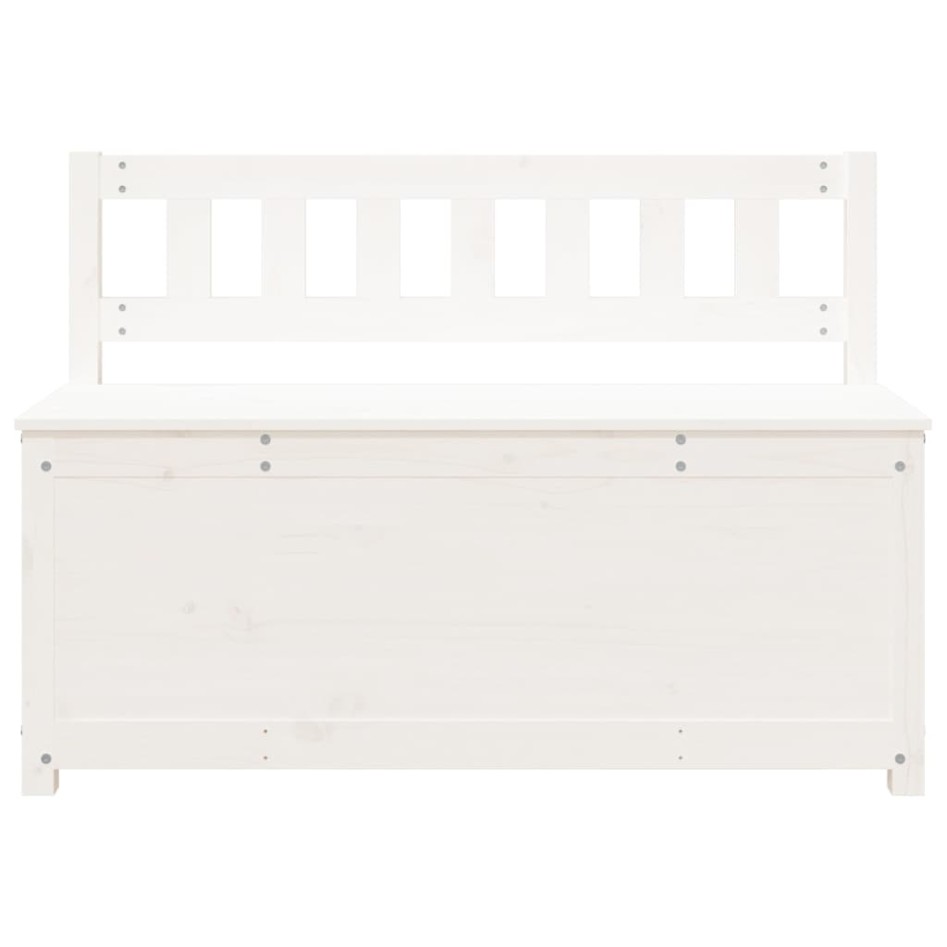 Banco de madera maciza de pino blanco 110x41x76,5