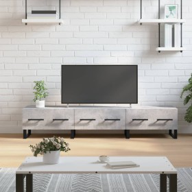 Mueble para TV madera de ingeniería gris hormigón 150x36x30