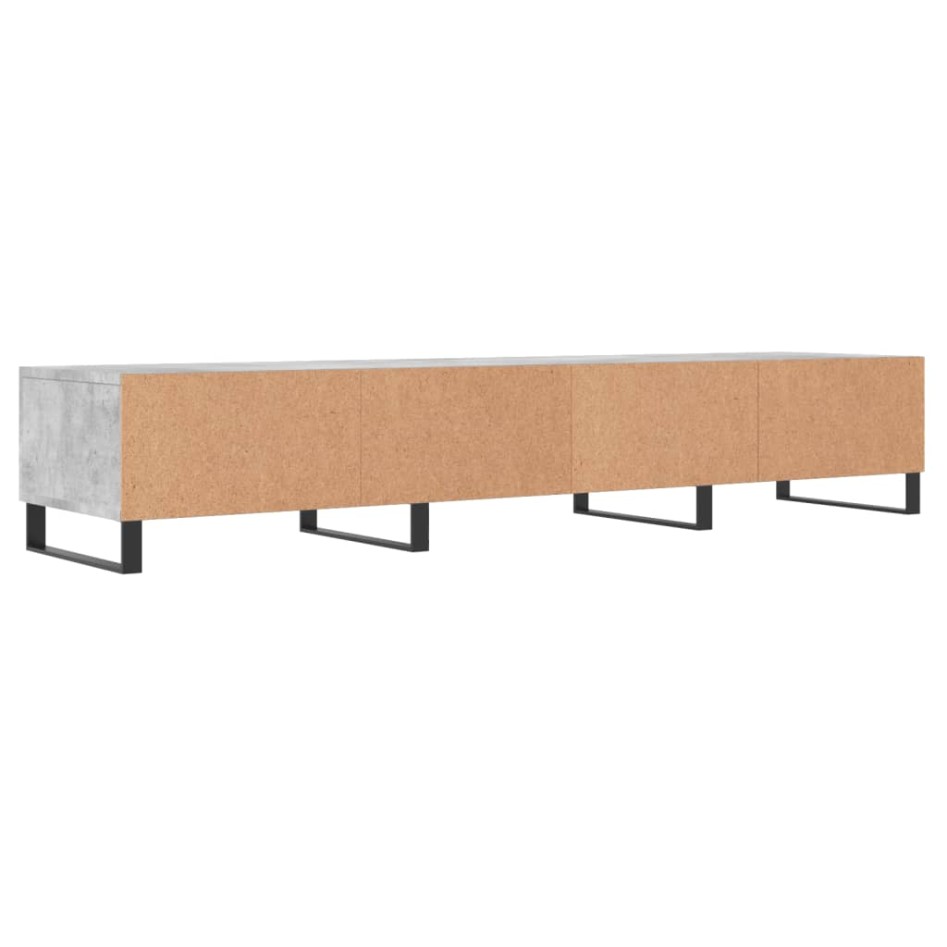 Mueble para TV madera de ingeniería gris hormigón 150x36x30