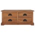 Mesa de centro de madera de teca maciza 68x68x30