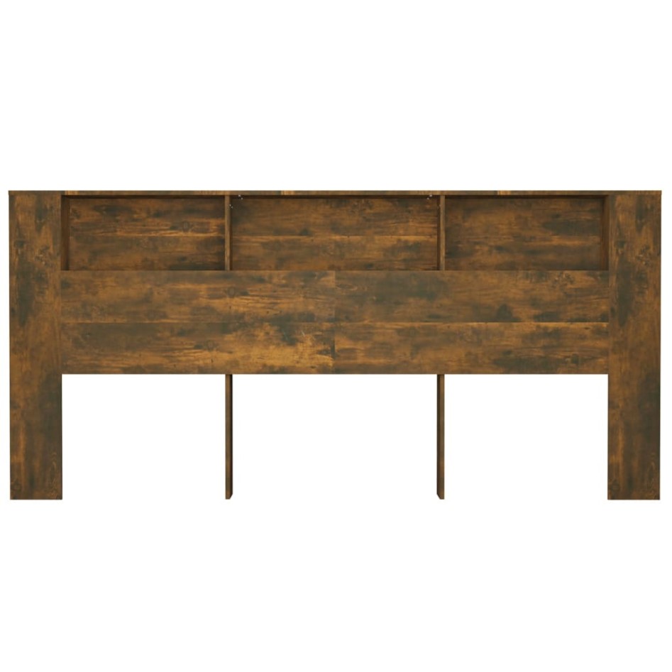 Mueble cabecero color roble ahumado 220x18,5x104,5