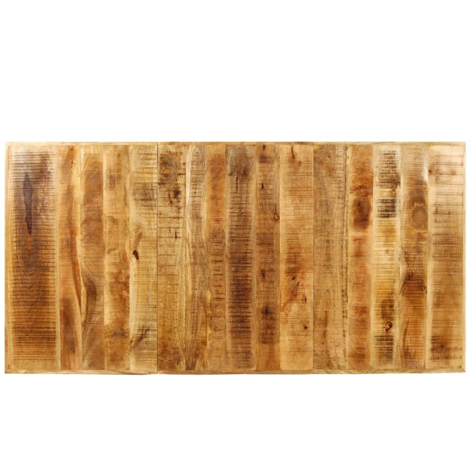 Mesa de salón comedor de madera maciza de mango rugosa 180