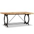 Mesa de salón comedor de madera maciza de mango rugosa 180