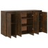 Aparador de madera de ingeniería roble ahumado 120x41x75