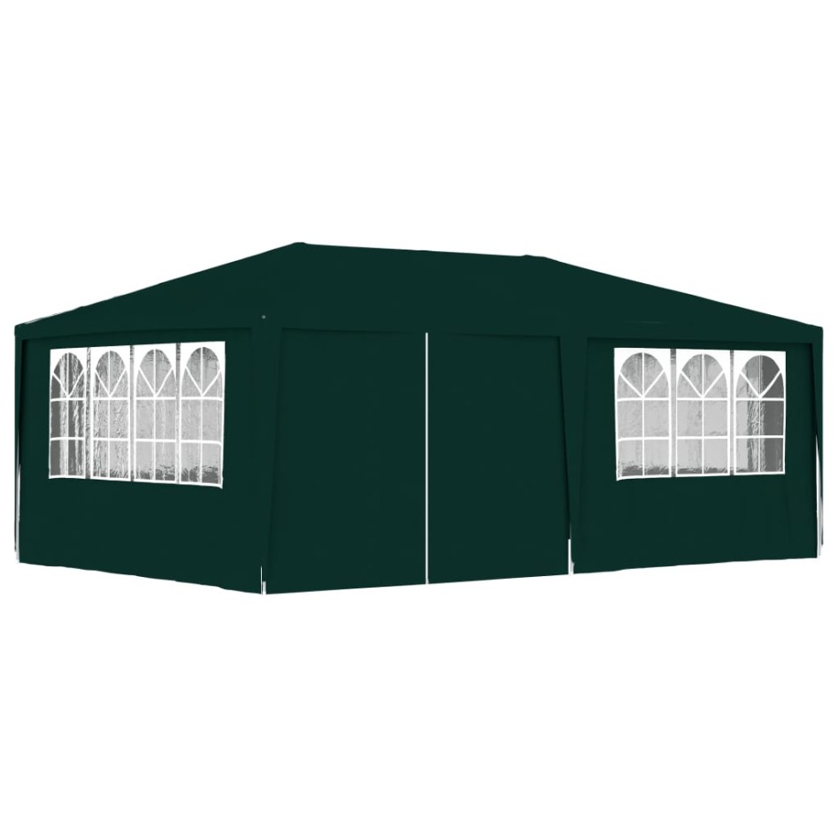 Carpa profesional para fiestas con paredes verde 90 g/m² 4x6