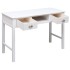 Escritorio de madera maciza de Paulownia blanco 108x45x76