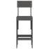 Taburetes de cocina 2 uds madera de pino gris 40x48,5x115,5